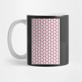 Geo Triangles - Pink and Grey Mug